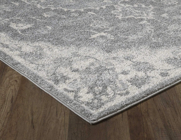 Rugs Rustic Rugs - C" X 84" X 0.'5" Grey Polypropylene Rug HomeRoots