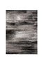 Rugs Shaded Patterned Area Rug In Polyester With Jute Mesh, Small, Gray and Black Benzara