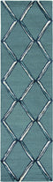 Rugs Silver Rug - 108" X 156" X 0.'5" Charcoal/Silver Wool / Viscose Rug HomeRoots