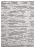 Rugs Silver Rug 150" x 180" x 0.36" Silver Polyester/Olefin Oversize Rug 7955 HomeRoots