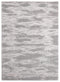 Rugs Silver Rug 150" x 180" x 0.36" Silver Polyester/Olefin Oversize Rug 7955 HomeRoots