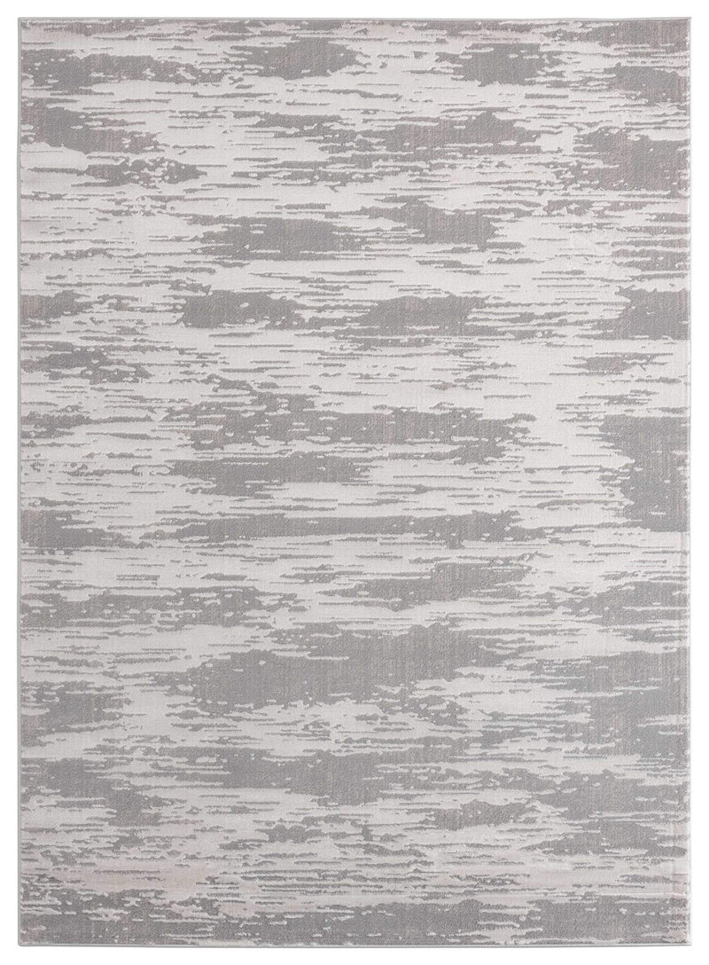 Rugs Silver Rug 150" x 180" x 0.36" Silver Polyester/Olefin Oversize Rug 7955 HomeRoots
