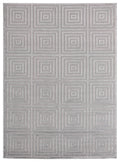 Rugs Silver Rug - 150" x 180" x 0.36" Silver Polyester/Olefin Oversize Rug HomeRoots