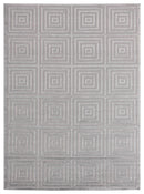 Rugs Silver Rug - 150" x 180" x 0.36" Silver Polyester/Olefin Oversize Rug HomeRoots