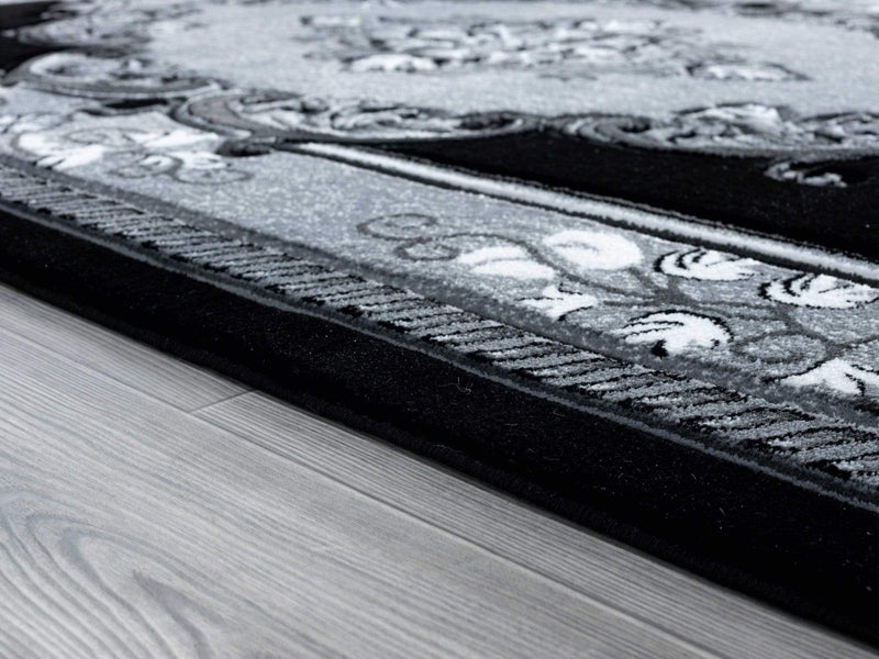 Rugs Silver Rug - 22" x 32" x 0.53" Silver Olefin/Polypropylene Accent Rug HomeRoots