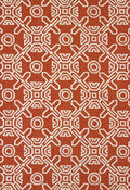 Rugs Silver Rug - 23" x 36" Terracotta Polypropylene Accent Rug HomeRoots