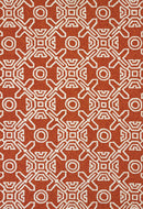 Rugs Silver Rug - 23" x 36" Terracotta Polypropylene Accent Rug HomeRoots
