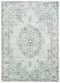 Rugs Silver Rug - 23" x 39" x 0.13" Silver Viscose Accent Rug HomeRoots