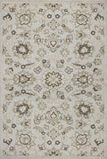 Rugs Silver Rug - 23" x 45" UV-treated Polypropylene Silver Area Rug HomeRoots