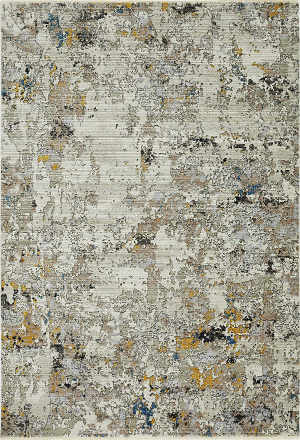 Rugs Silver Rug - 27" X 91" X 0.'25" Silver Polyester Rug HomeRoots
