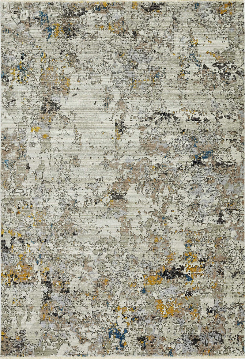Rugs Silver Rug - 27" X 91" X 0.'25" Silver Polyester Rug HomeRoots