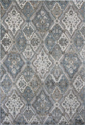 Rugs Silver Rug 3'3" x 4'7" Viscose Silver Area Rug 3806 HomeRoots
