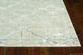 Rugs Silver Rug - 39" X 59" X 0.'25" Ivory/Silver Polypropylene / Polyester Rug HomeRoots