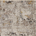 Rugs Silver Rug - 47" X 65" X 0.'25" Silver Polyester Rug HomeRoots