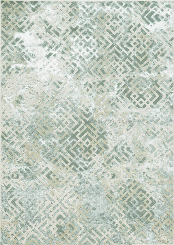 Rugs Silver Rug - 5'3" x 7'7" Polyester Sand Silver Area Rug HomeRoots