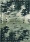 Rugs Silver Rug - 5'3" x 7'7" Polyester Silver Charcoal Area Rug HomeRoots