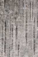 Rugs Silver Rug 5'3" x 7'7" Viscose Silver Area Rug 2901 HomeRoots