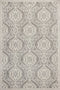 Rugs Silver Rug - 6'7" x 9'6" UV-treated Polypropylene Silver Area Rug HomeRoots