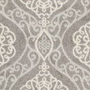 Rugs Silver Rug - 6'7" x 9'6" UV-treated Polypropylene Silver Area Rug HomeRoots