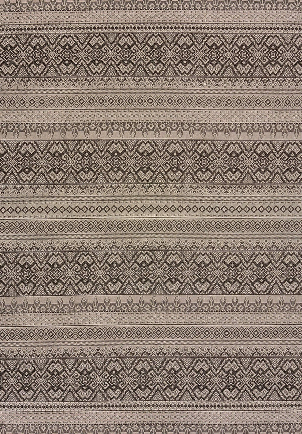 Rugs Silver Rug - 63" x 90" Silver Polypropylene/Olefin Area Rug HomeRoots