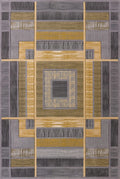 Rugs Silver Rug 63" x 90" x 0.47" Silver Polypropylene Area Rug 8549 HomeRoots