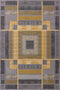 Rugs Silver Rug 63" x 90" x 0.47" Silver Polypropylene Area Rug 8549 HomeRoots