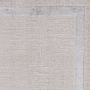 Rugs Silver Rug 63" X 91" X 0.'25" Ivory/Silver Polypropylene / Polyester Rug 5034 HomeRoots