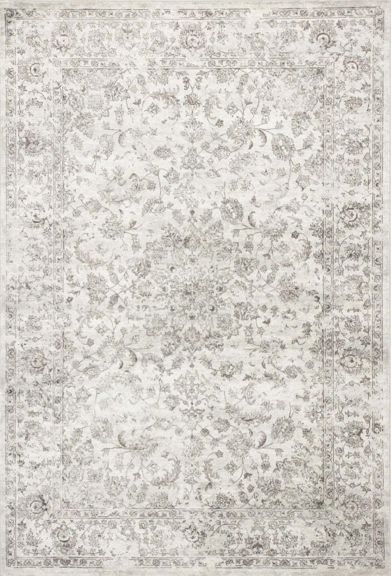 Rugs Silver Rug 7'10"X 11'2" Viscose Silver Area Rug 120 HomeRoots