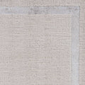Rugs Silver Rug 79" X 114" X 0.'25" Ivory/Silver Polypropylene / Polyester Rug 5035 HomeRoots