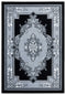 Rugs Silver Rug - 94" x 126" x 0.53" Silver Olefin/Polypropylene Area Rug HomeRoots