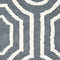 Rugs Silver Rug - 94" x 126" x 1.2" Silver Microfiber Oversize Rug HomeRoots