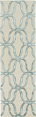 Rugs Silver Rug - 96" X 120" X 0.'5" Silver Wool / Viscose Rug HomeRoots