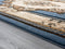 Rugs Stair Rug Runner - 22" x 32" x 0.53" Blue Olefin/Polypropylene Runner Rug HomeRoots