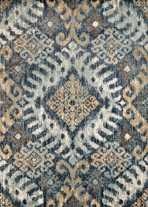 Rugs Stair Rug Runner - 22" x 86" x 0.39" Navy Olefin Runner Rg HomeRoots
