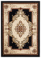 Rugs Stair Rug Runner - 31" x 88" x 0.53" Black Olefin/Polypropylene Runner Rug HomeRoots