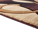 Rugs Stair Rug Runner - 31" x 88" x 0.53" Brown Olefin/Polypropylene Runner Rug HomeRoots