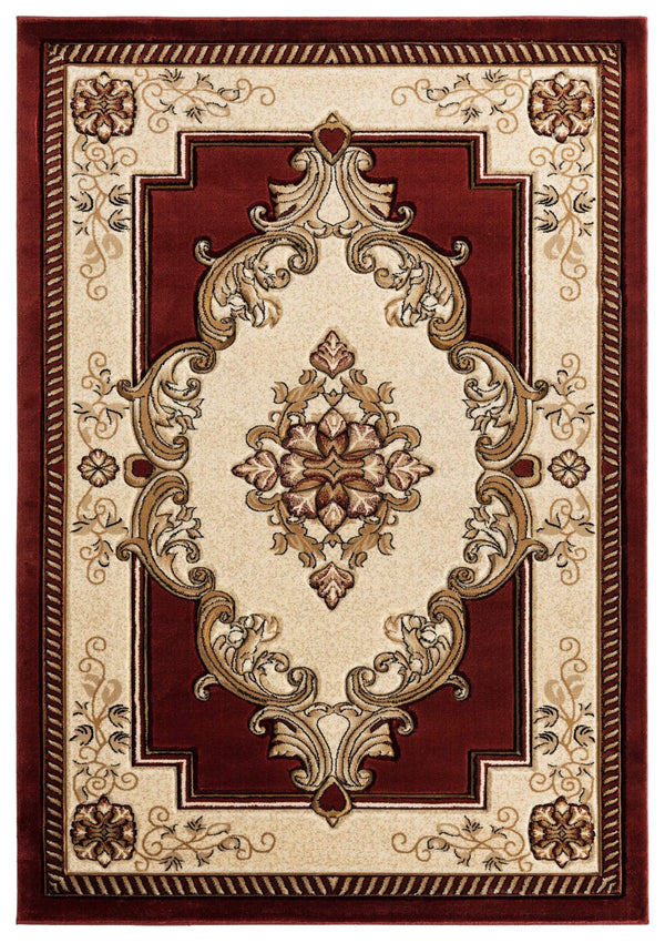 Rugs Stair Rug Runner 31" x 88" x 0.53" Burgundy Olefin/Polypropylene Runner Rug 7310 HomeRoots