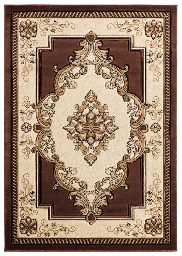 Rugs Stair Rug Runner - 31" x 88" x 0.53" Chocolate Olefin/Polypropylene Runner Rug HomeRoots