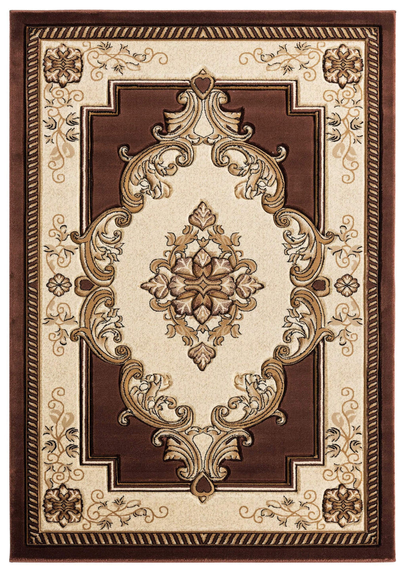 Rugs Stair Rug Runner - 31" x 88" x 0.53" Chocolate Olefin/Polypropylene Runner Rug HomeRoots