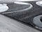Rugs Stair Rug Runner - 31" x 88" x 0.53" Grey Olefin/Polypropylene Runner Rug HomeRoots