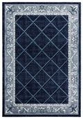 Rugs Stair Rug Runner 31" x 88" x 0.53" Navy Olefin/Polypropylene Runner Rug 7370 HomeRoots