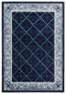 Rugs Stair Rug Runner 31" x 88" x 0.53" Navy Olefin/Polypropylene Runner Rug 7370 HomeRoots