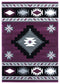 Rugs Stair Rug Runner 31" x 88" x 0.53" Plum Olefin/Polypropylene Runner Rug 7298 HomeRoots