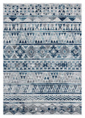 Rugs Vintage Rugs 118" x 158" x 0.43" Grey Olefin Oversize Rug 7010 HomeRoots