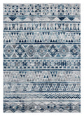 Rugs Vintage Rugs 22" x 36" x 0.4" Grey Olefin Accent Rug 7006 HomeRoots