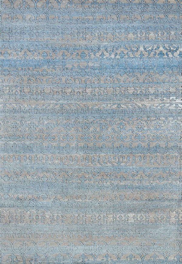 Rugs Vintage Rugs 23" x 82" x 0.43" Aqua Polypropylene/Polyester Runner Rug 1805 HomeRoots