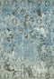 Rugs Vintage Rugs - 23" x 82" x 0.43" Aqua Polypropylene/Polyester Runner Rug HomeRoots
