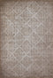 Rugs Vintage Rugs 23" x 82" x 0.43" Taupe Polypropylene/Polyester Runner Rug 1797 HomeRoots