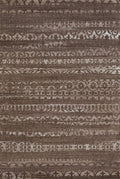 Rugs Vintage Rugs 23" x 82" x 0.43" Taupe Polypropylene/Polyester Runner Rug 1809 HomeRoots