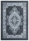 Rugs Vintage Rugs 31" x 50" x 0.53" Grey Olefin/Polypropylene Mat Rug 7359 HomeRoots
